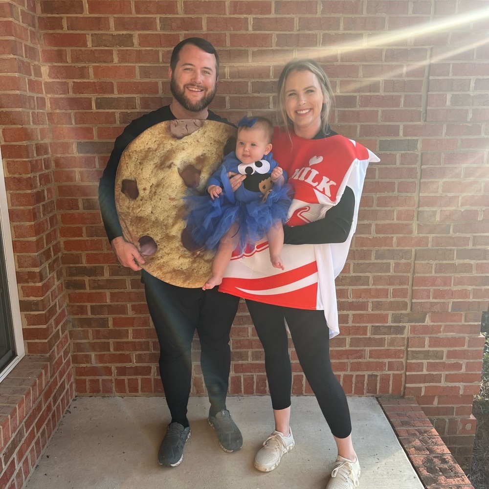 Milk & cookies adult costume